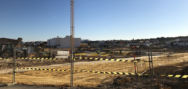 Obras Acosta. Aedas comienza a construir su primera promoción en el Aljarafe sevillano